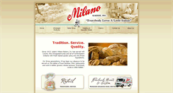 Desktop Screenshot of milanobakery.com